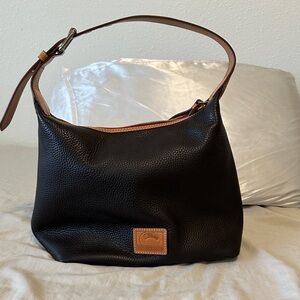 Dooney & Bourke Black and Brown Hobo Bag